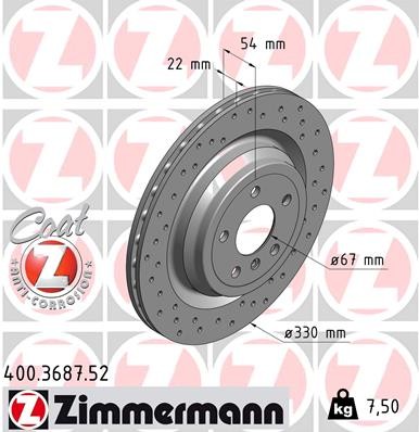 ZIMMERMANN 400.3687.52 EAN: 4250238758983.