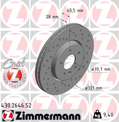 ZIMMERMANN 430.2646.52 EAN: 4250238778516.