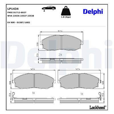 DELPHI LP1434 EAN: 5012759094082.