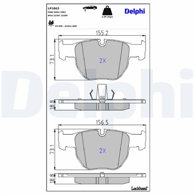 DELPHI LP1863 EAN: 5012759281437.